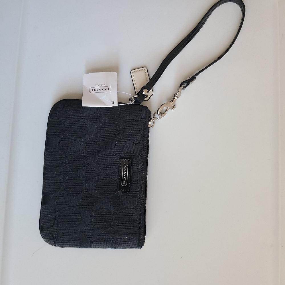 NWT Coach Signature Wristlet